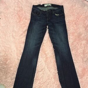Abercrombie & Fitch Dark Indigo Straight Leg Jeans